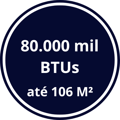Ar condicionado 80000 mil btus